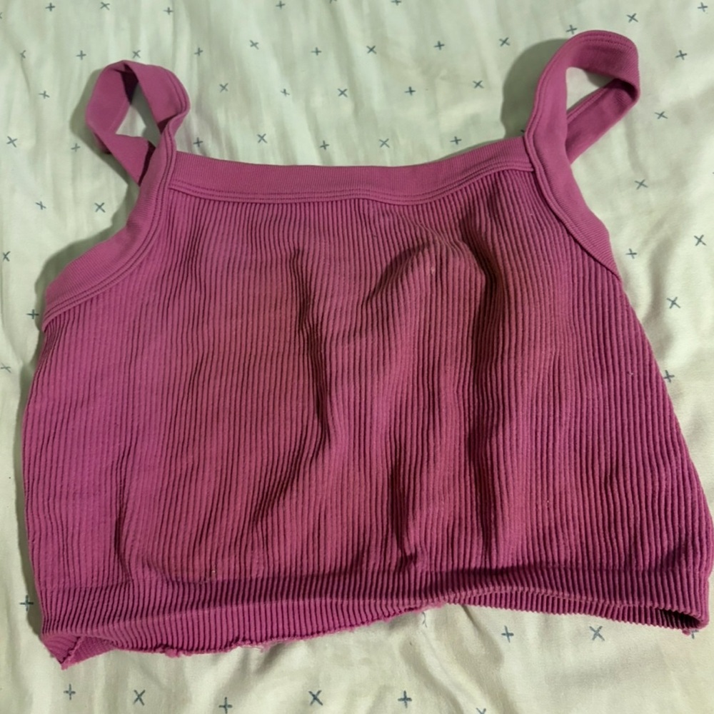 Cotton On Pink Ribbed Tank